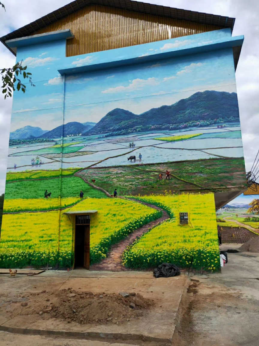 济南景区手绘墙设计